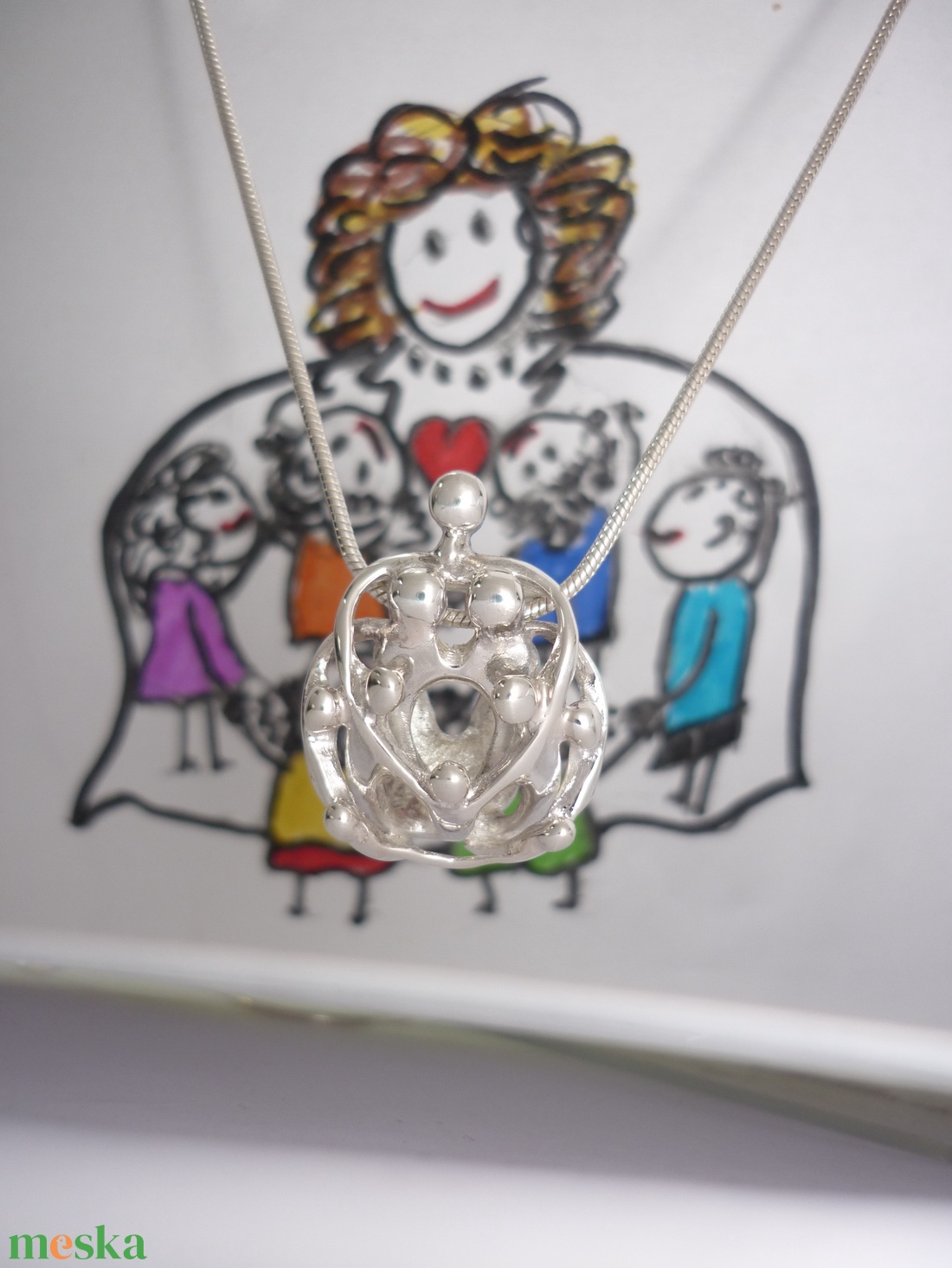 Ezüst medál GyermekÓvó - ékszer - nyaklánc - medál - Meska.hu