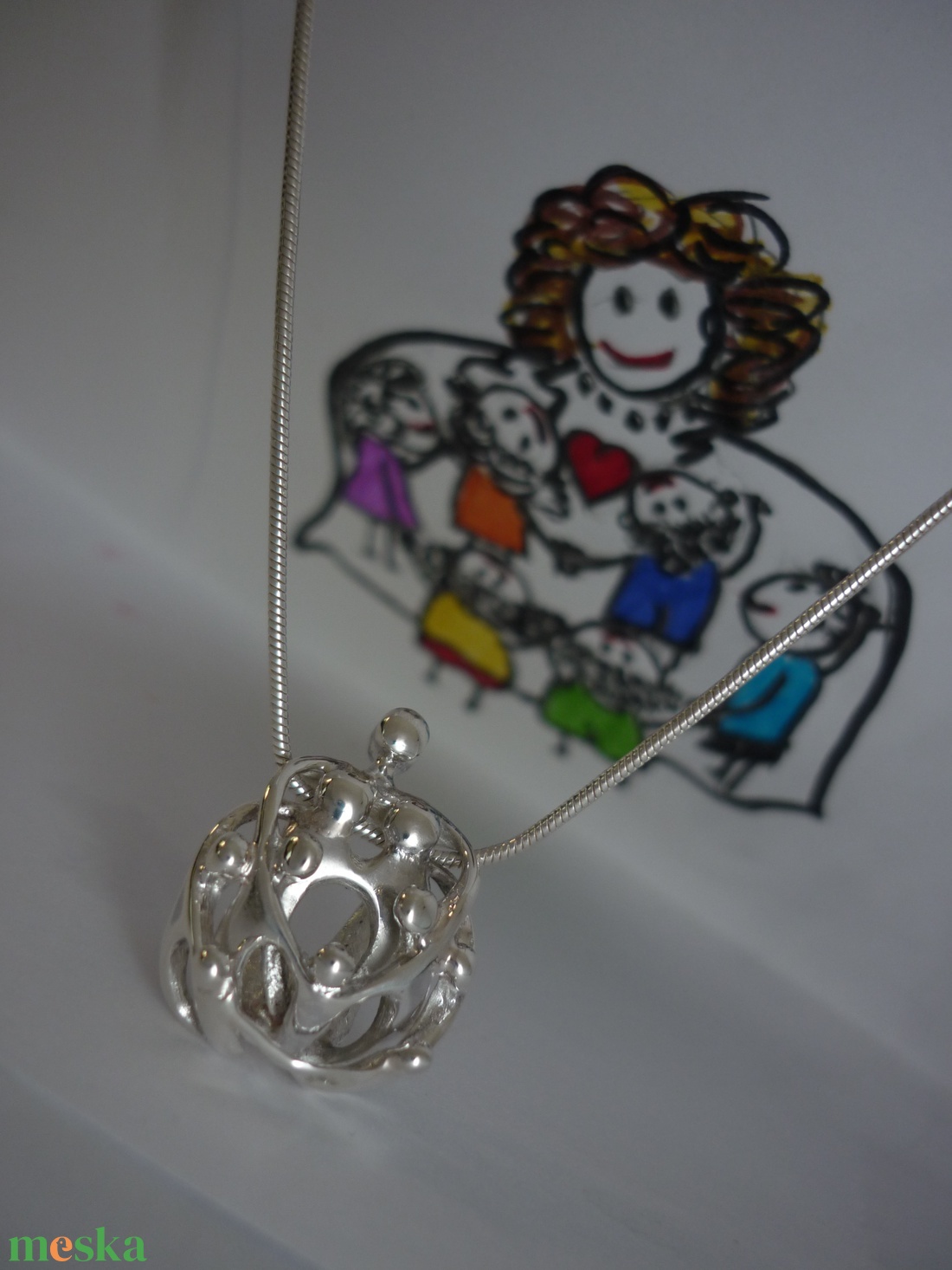 Ezüst medál GyermekÓvó - ékszer - nyaklánc - medál - Meska.hu