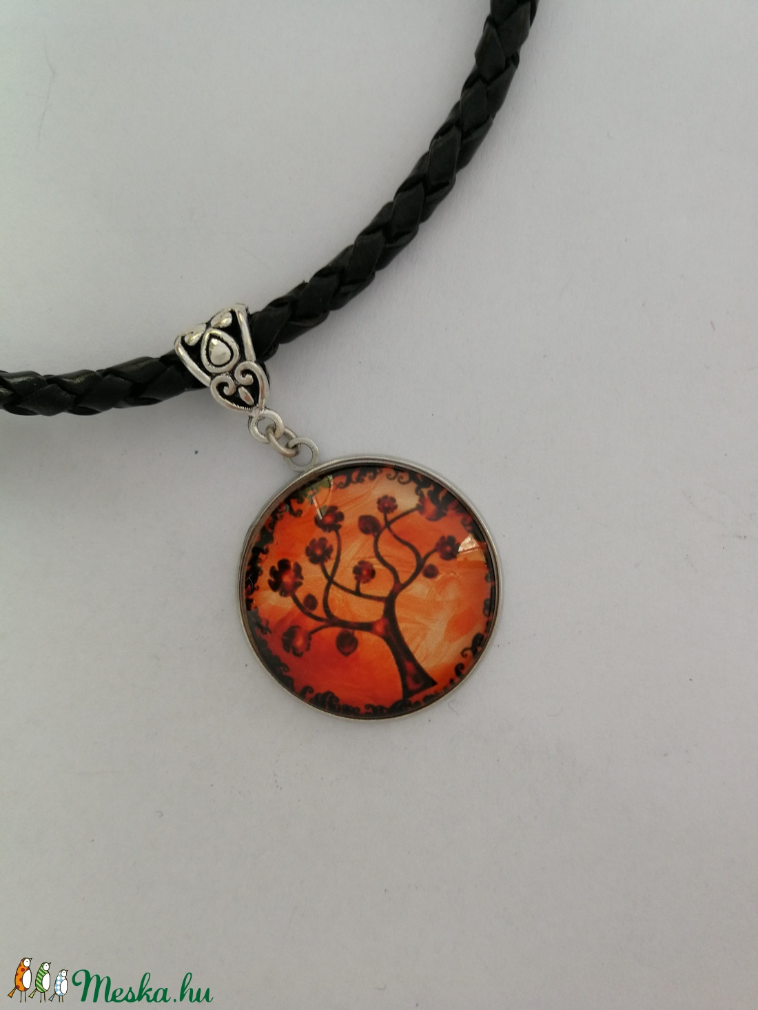Életfa Üveg medál  - ékszer - Meska.hu