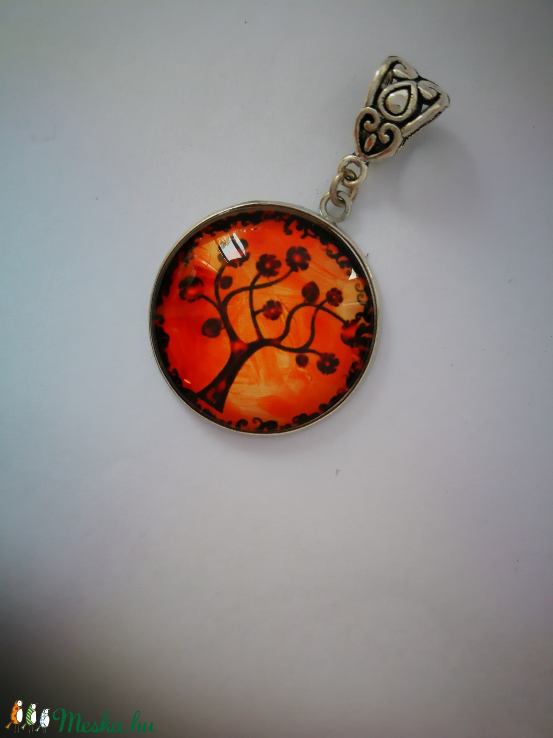 Életfa Üveg medál  - ékszer - Meska.hu