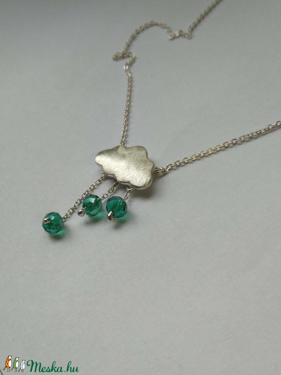 Felhő medál - ékszer - nyaklánc - medálos nyaklánc - Meska.hu