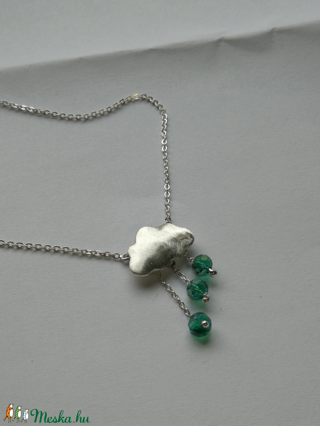 Felhő medál - ékszer - nyaklánc - medálos nyaklánc - Meska.hu