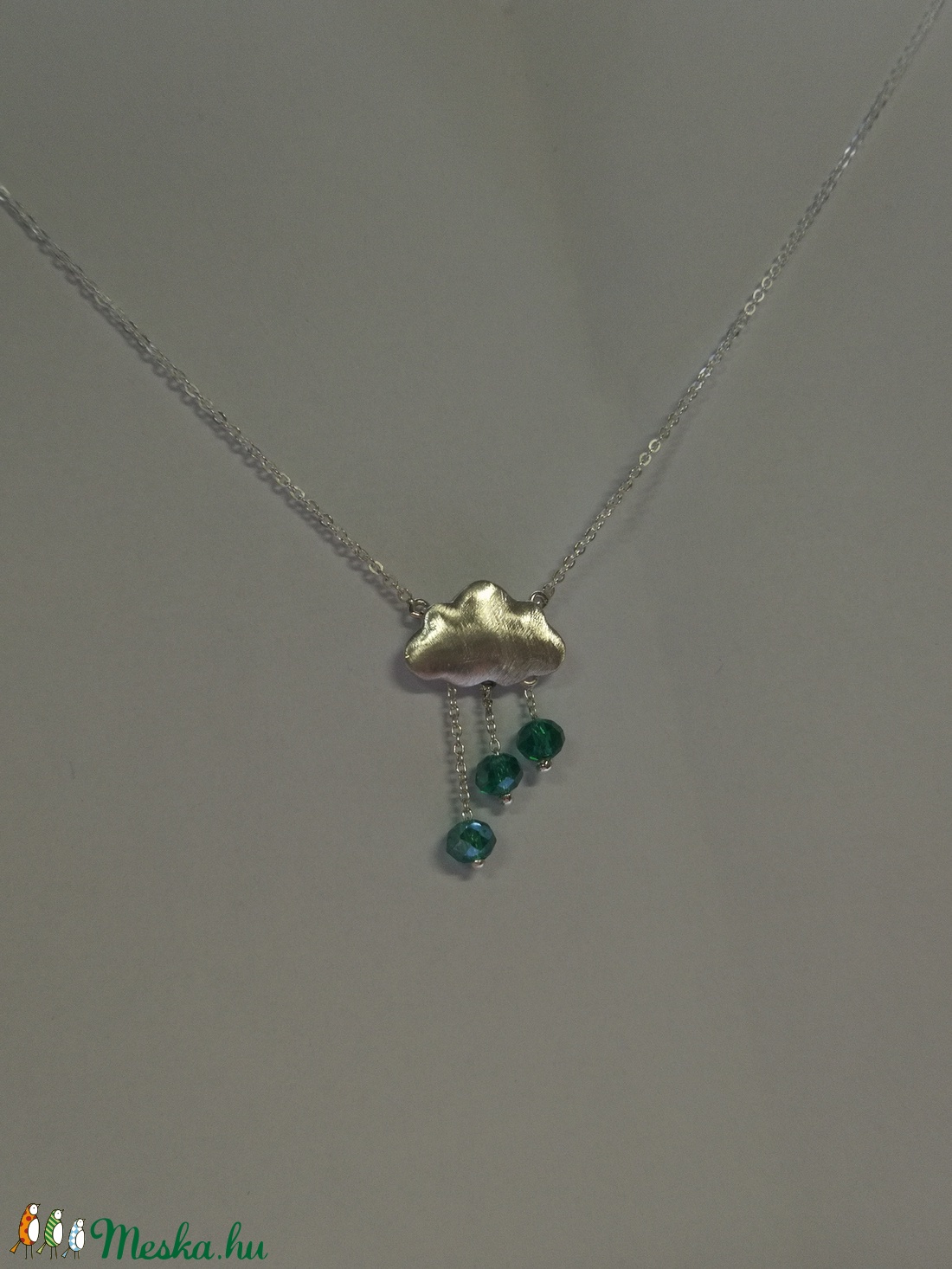 Felhő medál - ékszer - nyaklánc - medálos nyaklánc - Meska.hu