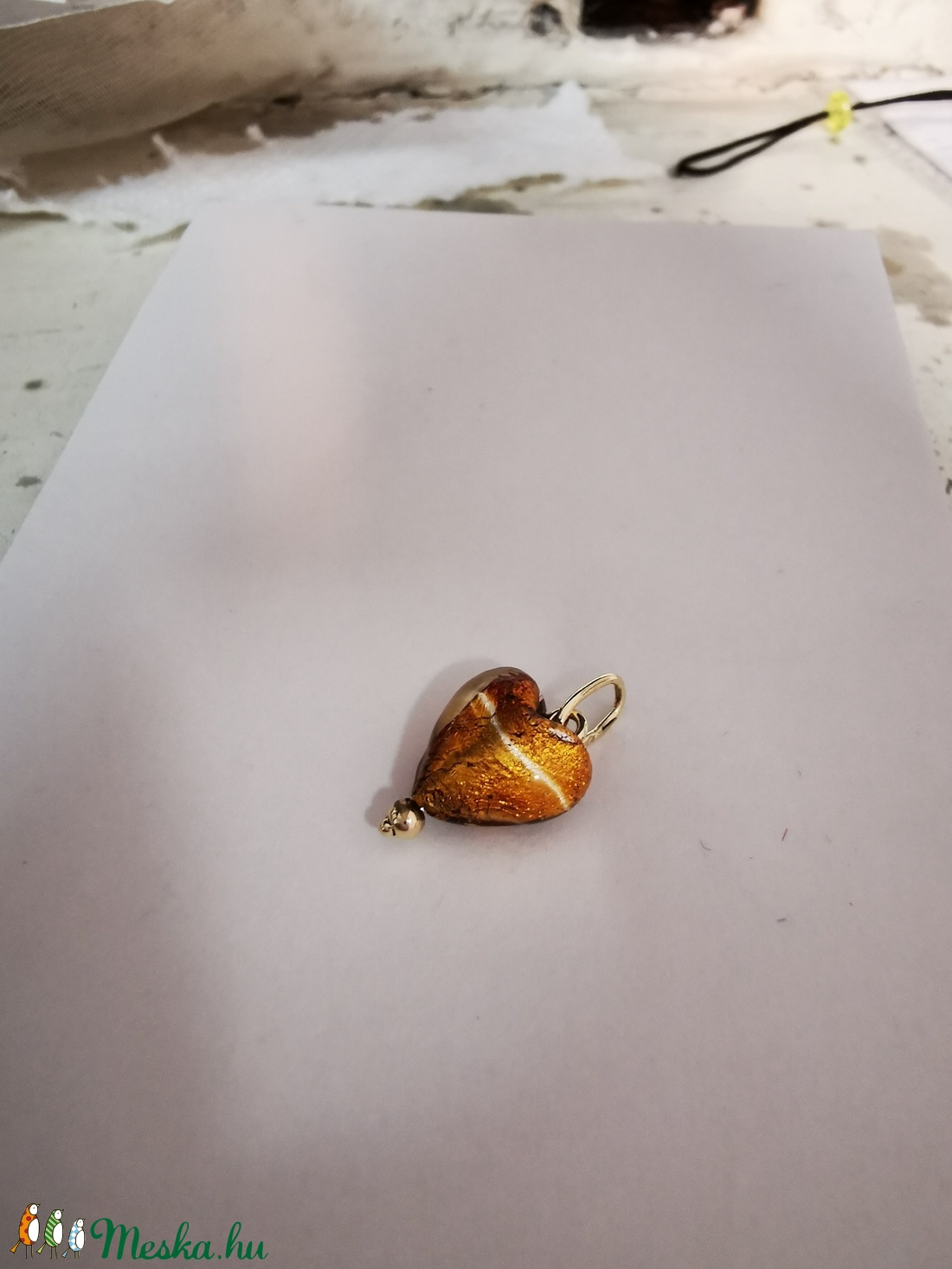 Aranyszív medál - ékszer - Meska.hu