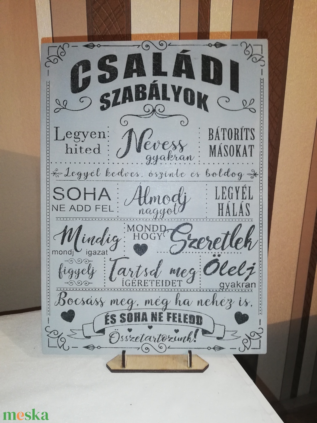 Családi szabály - otthon & lakás - dekoráció - táblakép - Meska.hu Családi szabály - otthon & lakás - dekoráció - táblakép - Meska.hu