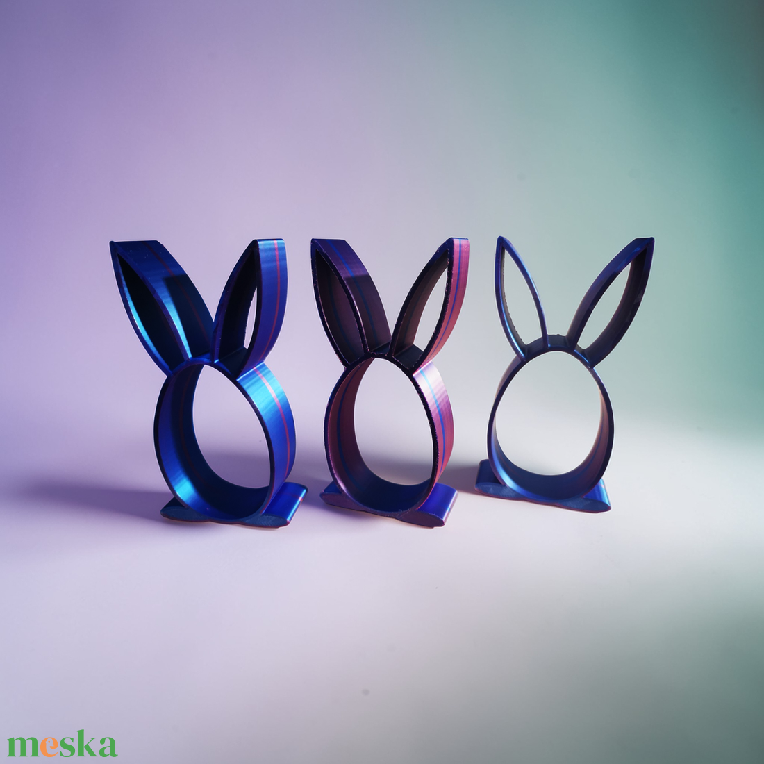 Nyuszi kinder tojás tartó  - ünnepi díszek, dekorációk - húsvéti díszek és dekorációk - húsvéti ajándékátadó - Meska.hu