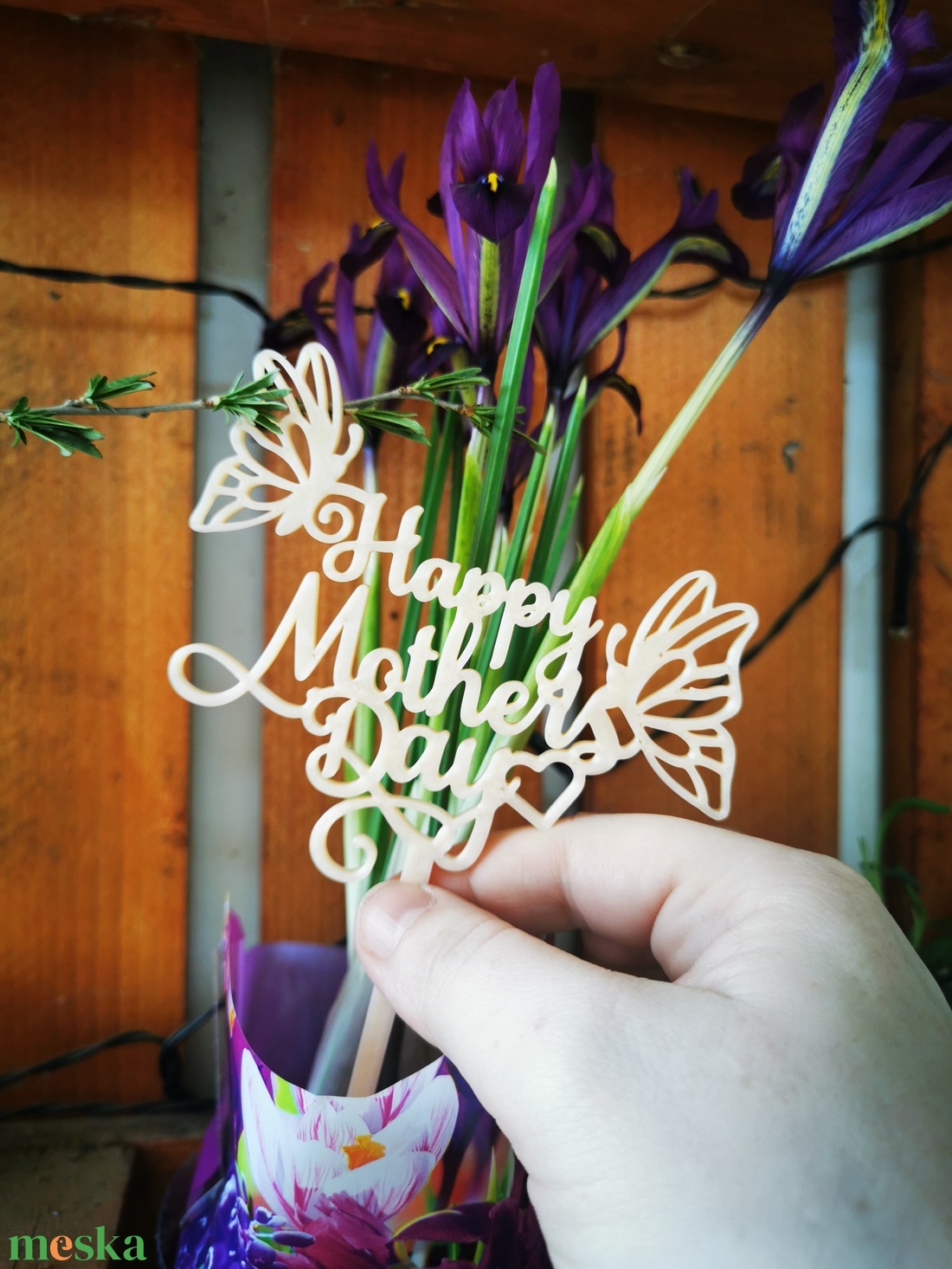 Anyák napi beszúró  - otthon & életmód - virágdekoráció - virágdíszítő kellékek - Meska.hu
