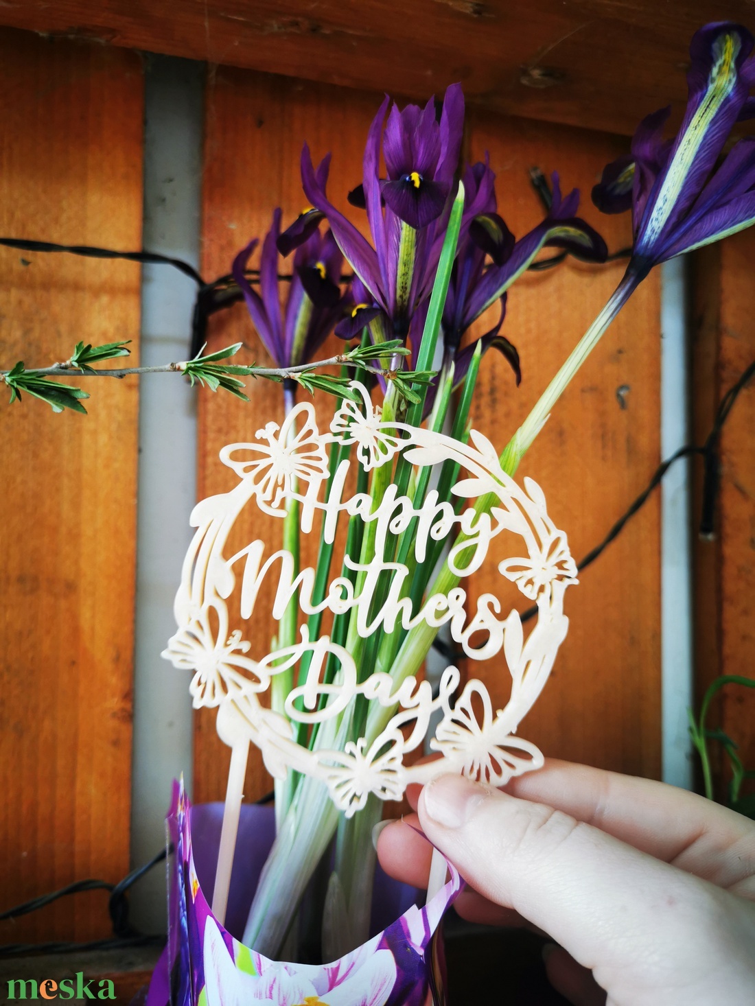 Anyák napi beszúró  - otthon & életmód - virágdekoráció - virágdíszítő kellékek - Meska.hu