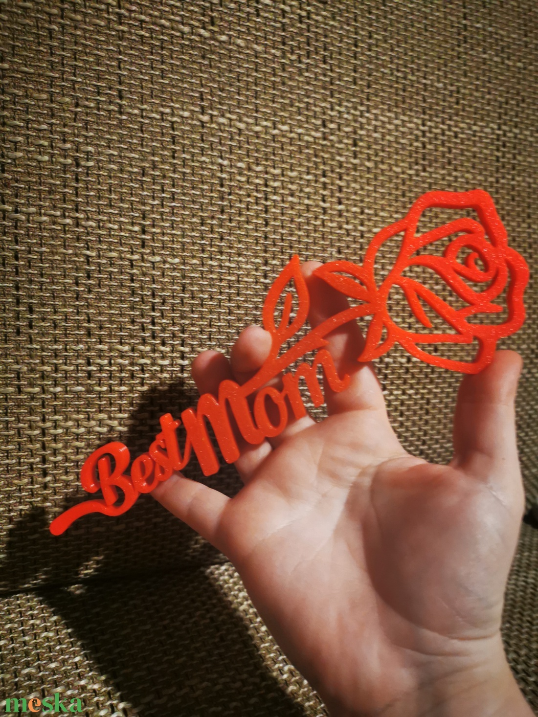 Best mom anyák napi örökvirág  - otthon & életmód - virágdekoráció - virágdíszek - asztali virágdísz - Meska.hu