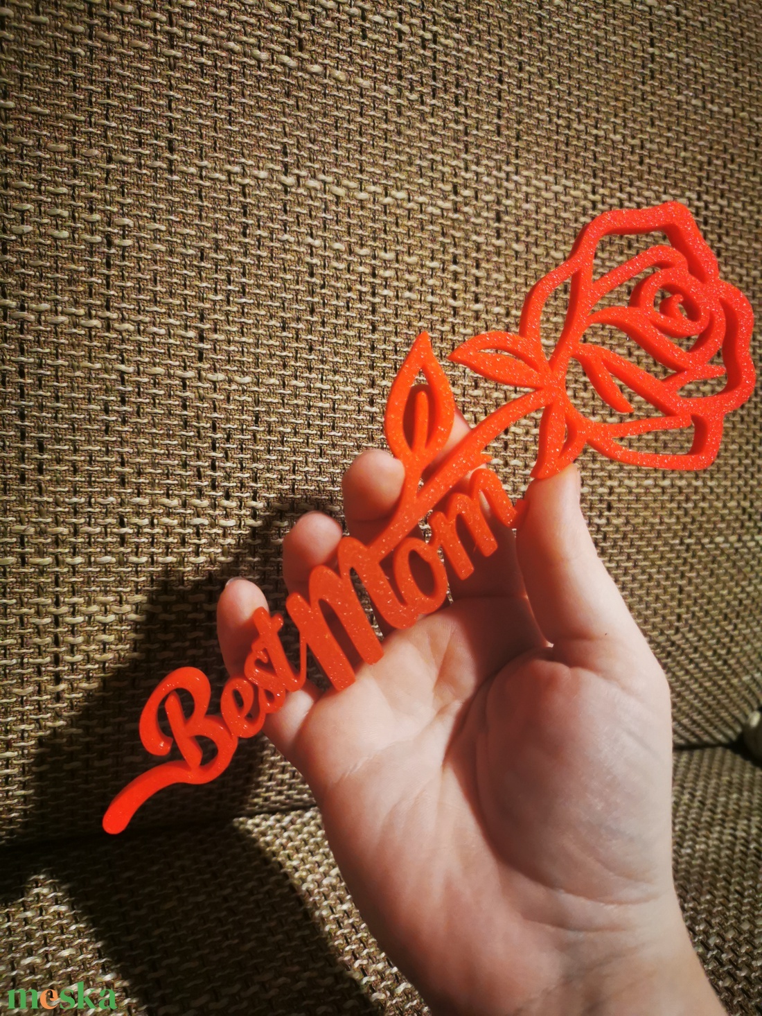 Best mom anyák napi örökvirág  - otthon & életmód - virágdekoráció - virágdíszek - asztali virágdísz - Meska.hu