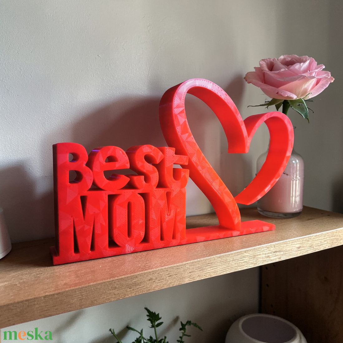 Best mom dísz  - otthon & életmód - dekoráció - asztal és polc dekoráció - asztaldísz - Meska.hu
