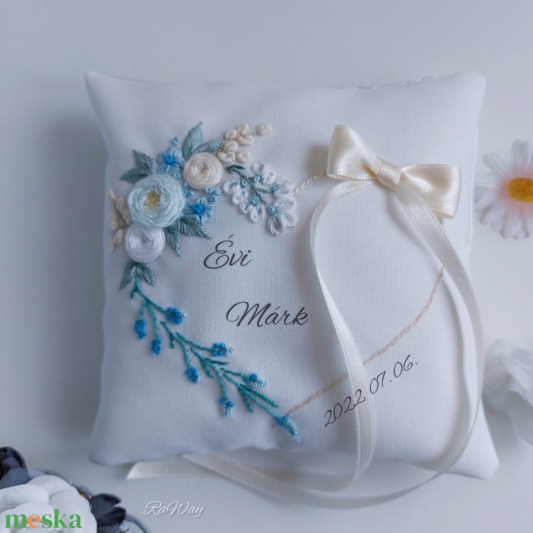 Gyűrűpárna Vintage - esküvő - kiegészítők - gyűrűtartó & gyűrűpárna - Meska.hu