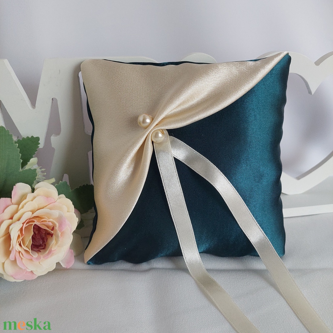 Gyűrűpárna - esküvő - kiegészítők - gyűrűtartó & gyűrűpárna - Meska.hu