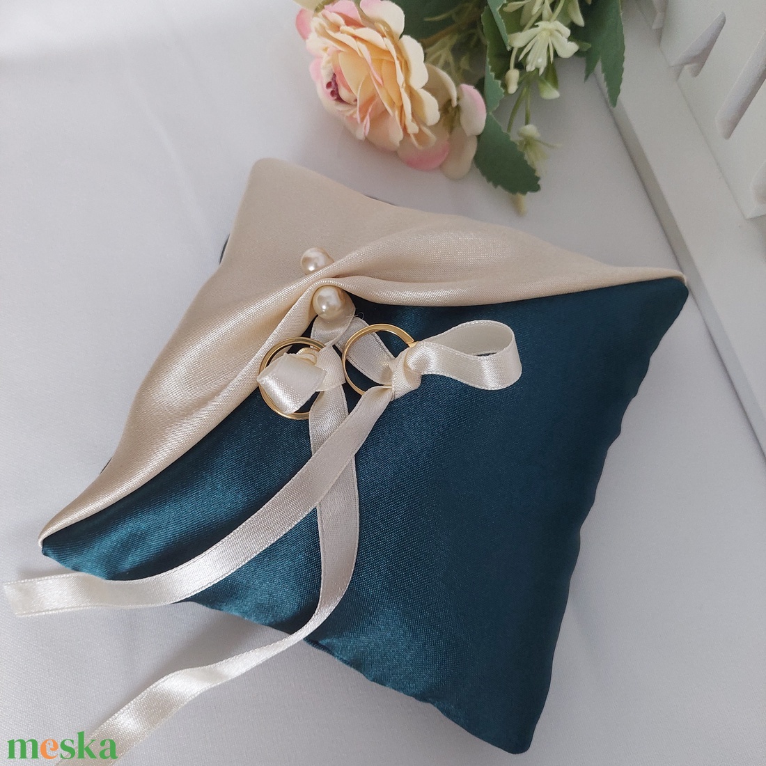 Gyűrűpárna - esküvő - kiegészítők - gyűrűtartó & gyűrűpárna - Meska.hu