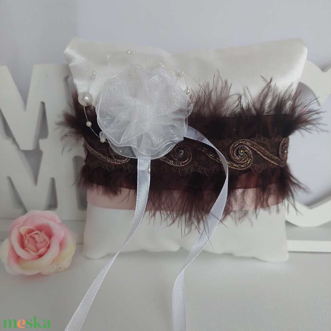 Gyűrűpárna - esküvő - kiegészítők - gyűrűtartó & gyűrűpárna - Meska.hu