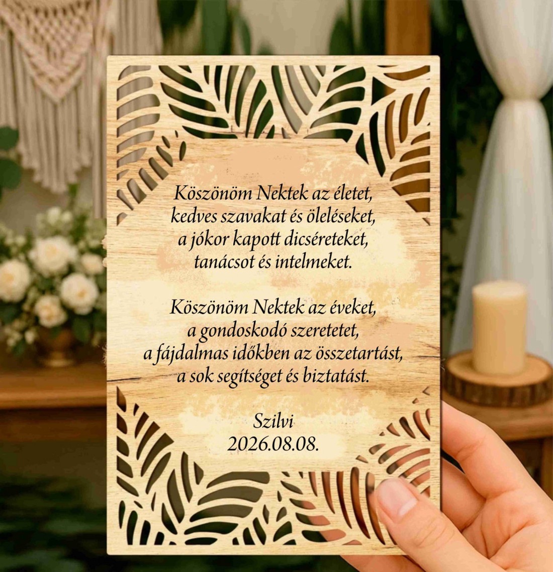 Szülőköszöntő tábla édesanyáknak és édesapáknak � modern esküvői emlék dekoráció - esküvő - emlék & ajándék - szülőköszöntő ajándék - Meska.hu