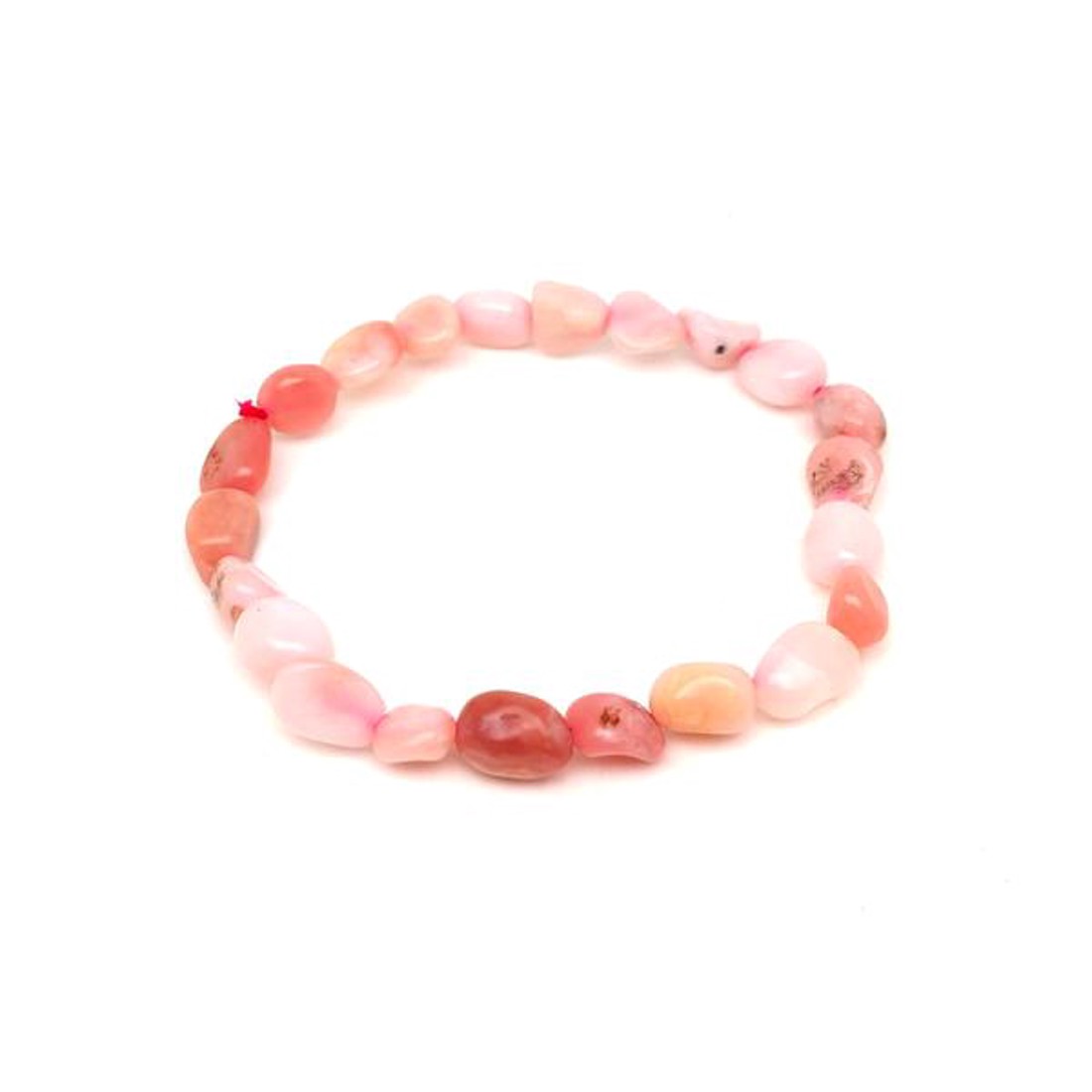Opál pink pebble karkötő A 6-10mm - ékszer - karkötő - ásványkarkötő - Meska.hu