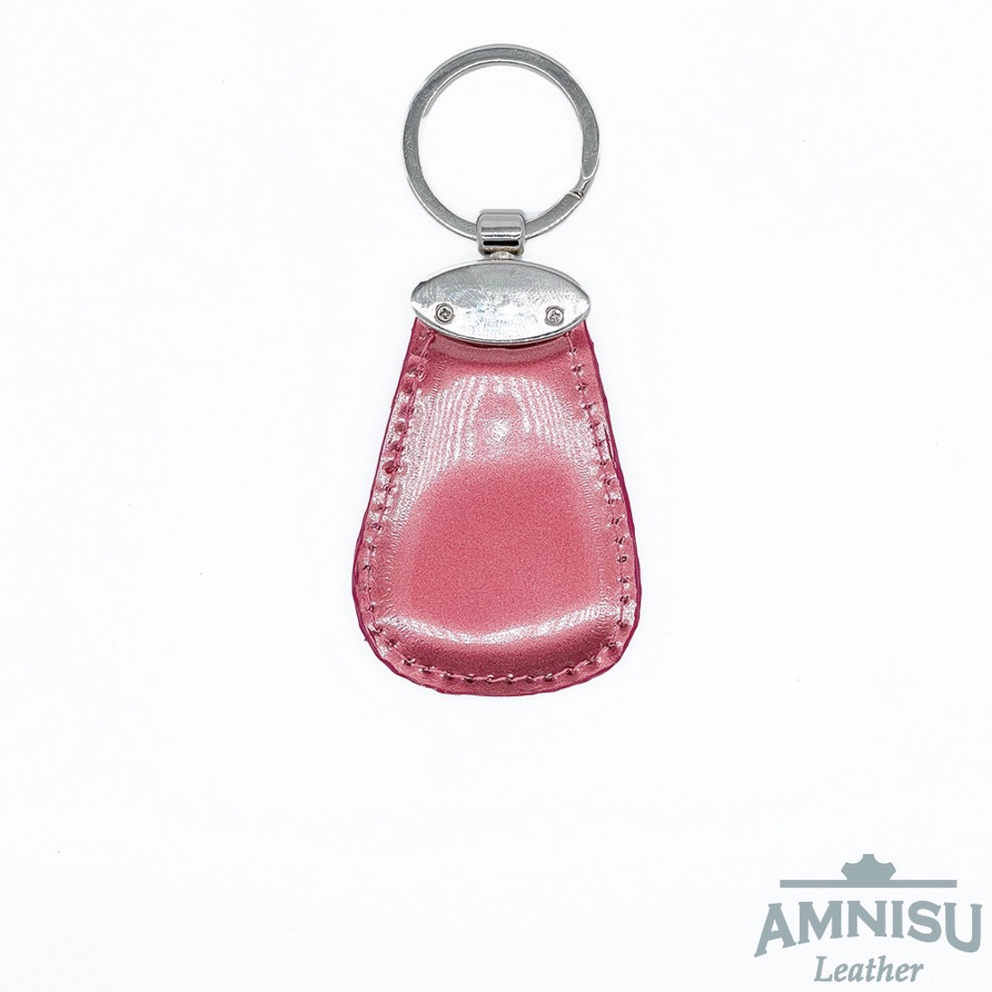 Rosegold lakk csepp alakú swarovski köves bőr kulcstartó H4005OK - táska & tok - kulcstartó & táskadísz - kulcstartó - Meska.hu
