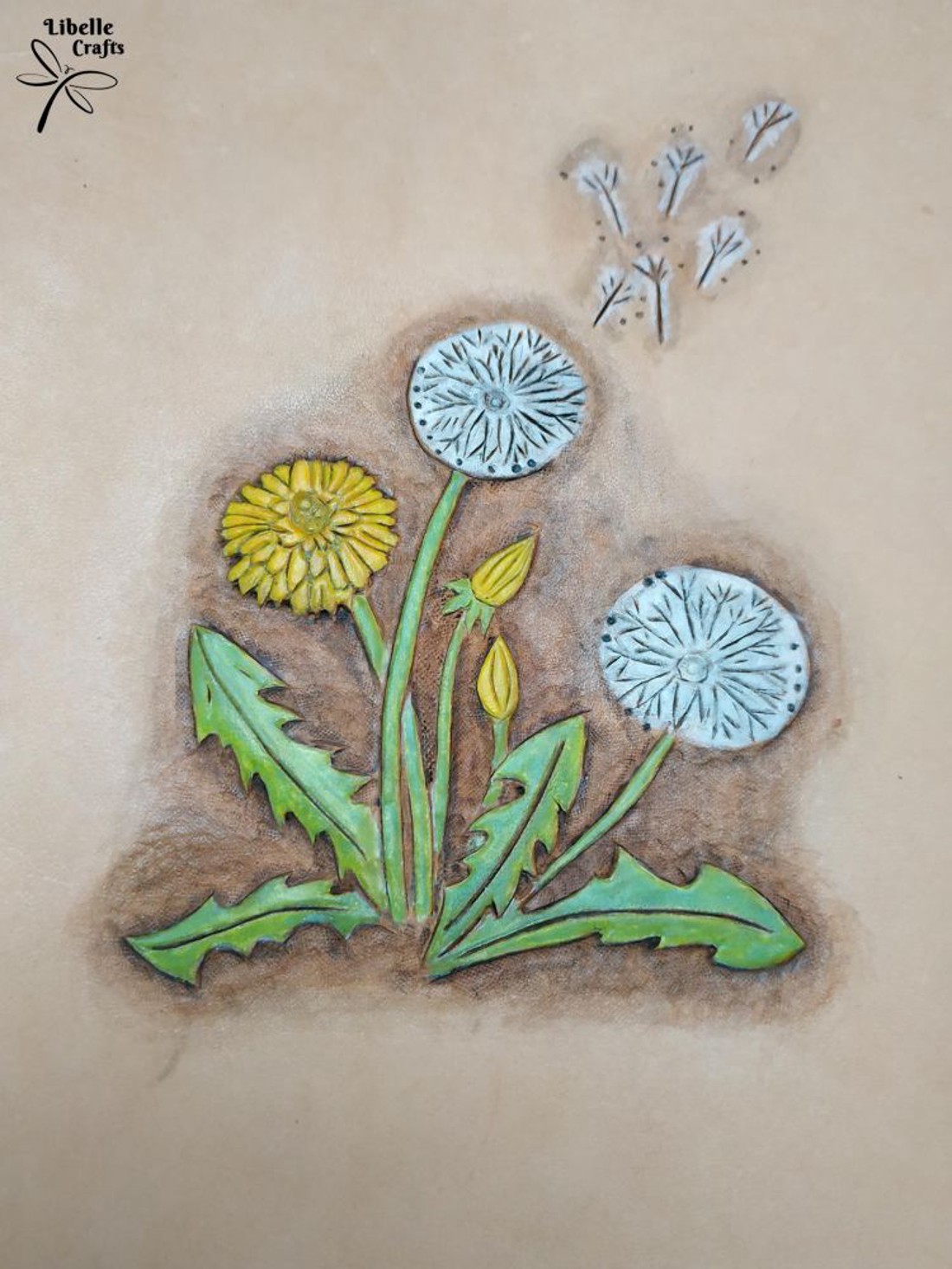 Pitypangos noteszborító - otthon & életmód - papír, írószer - könyv- és füzetborító - Meska.hu