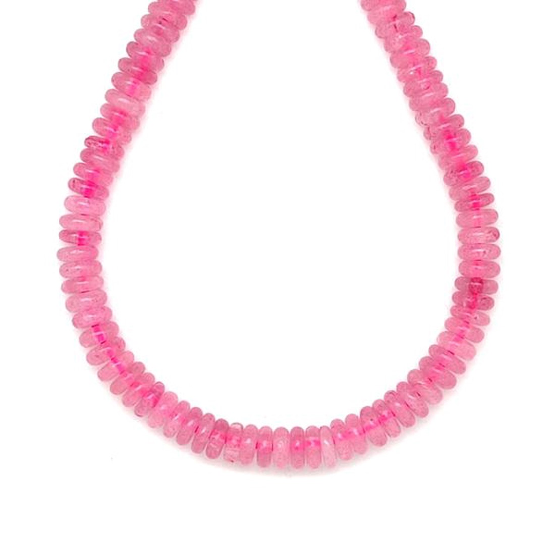 Rózsakvarc korong 6,5x2mm  ékszerkészítő alapanyag (füzér) - kellékek & szerszámok - ásvány alapanyag - ásványfüzér - Meska.hu