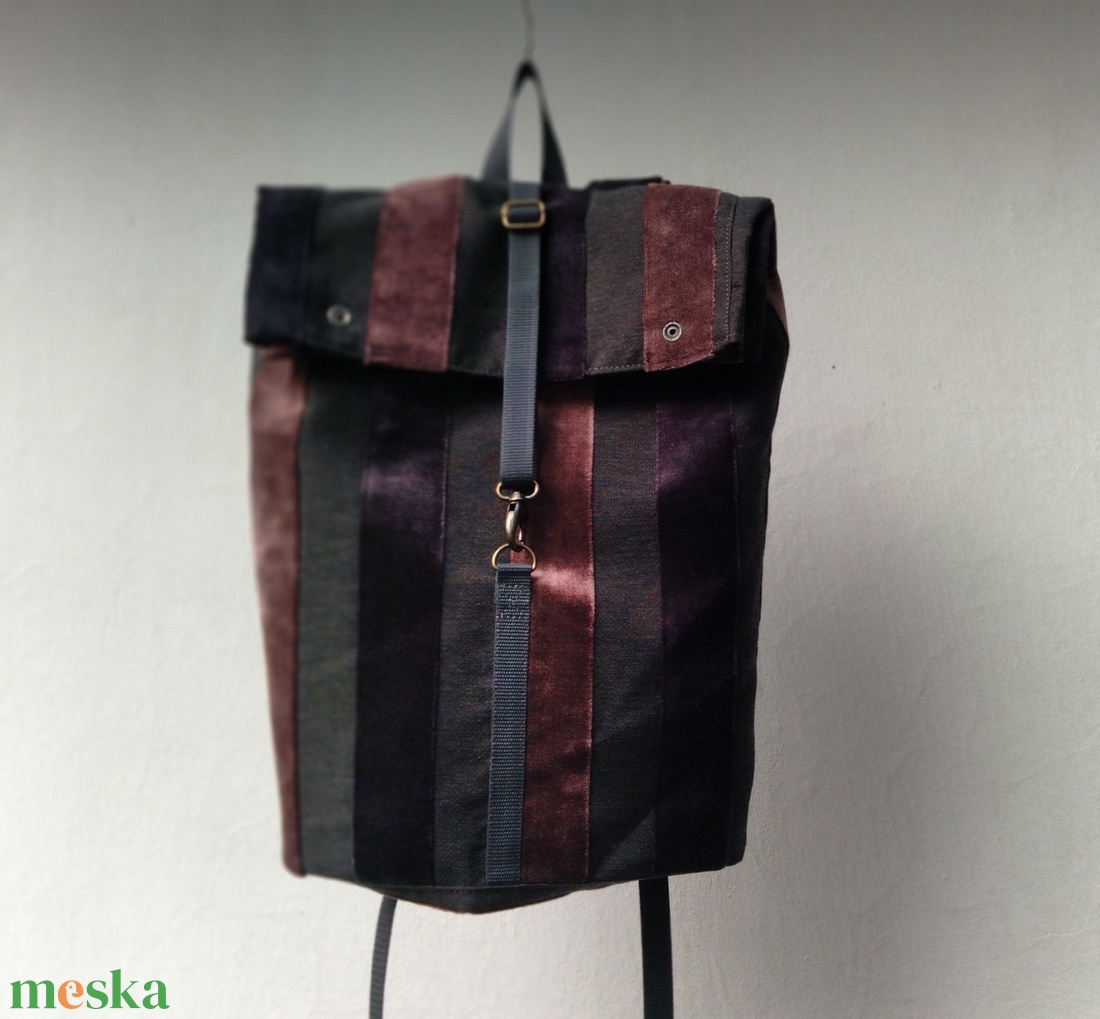 Csikos Bordó Szürke Kék textil vegán hátizsák - táska & tok - hátizsák - hátizsák - Meska.hu Csikos Bordó Szürke Kék textil vegán hátizsák - táska & tok - hátizsák - hátizsák - Meska.hu