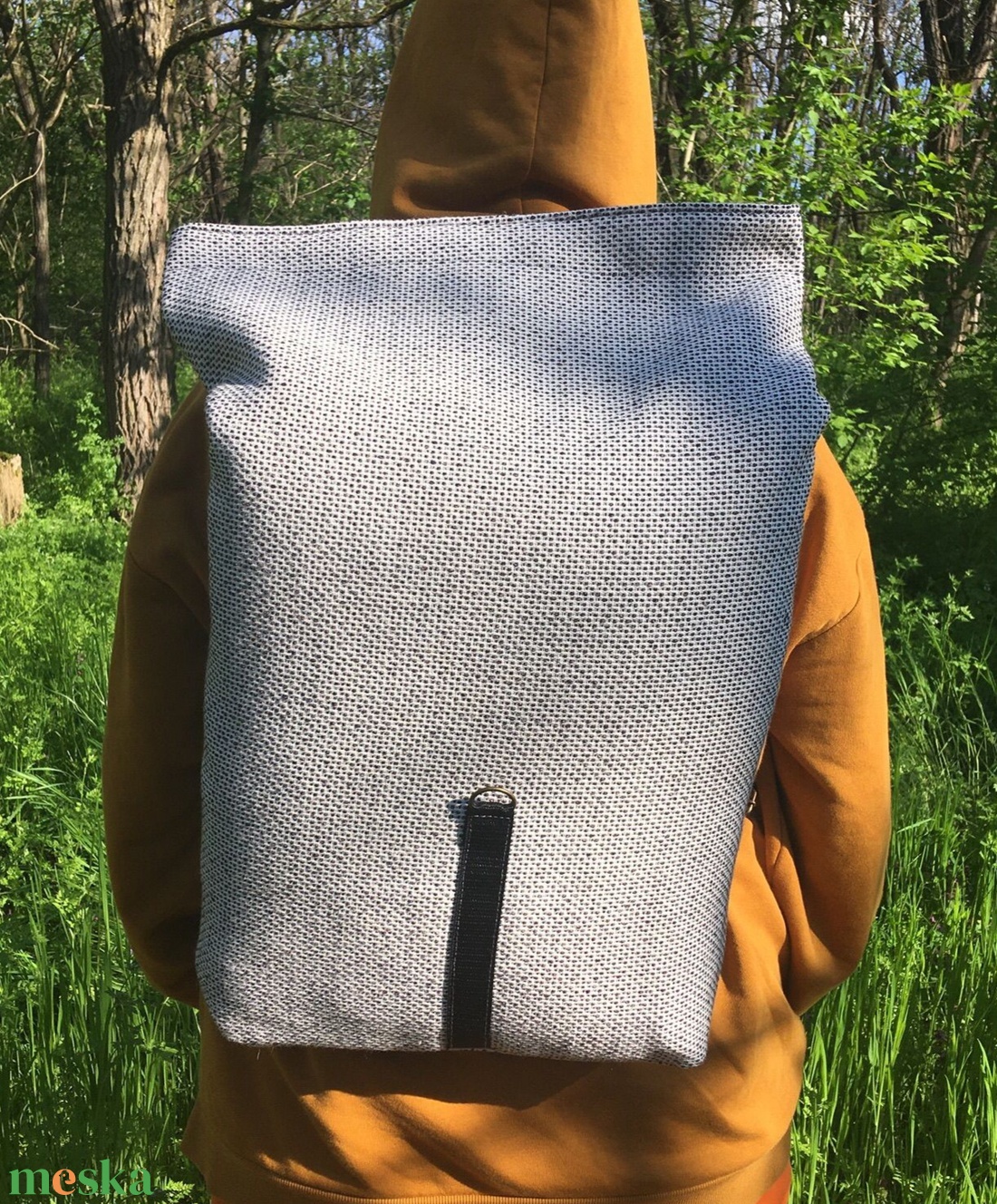 Textil vegán hátizsák - táska & tok - hátizsák - roll top hátizsák - Meska.hu Textil vegán hátizsák - táska & tok - hátizsák - roll top hátizsák - Meska.hu
