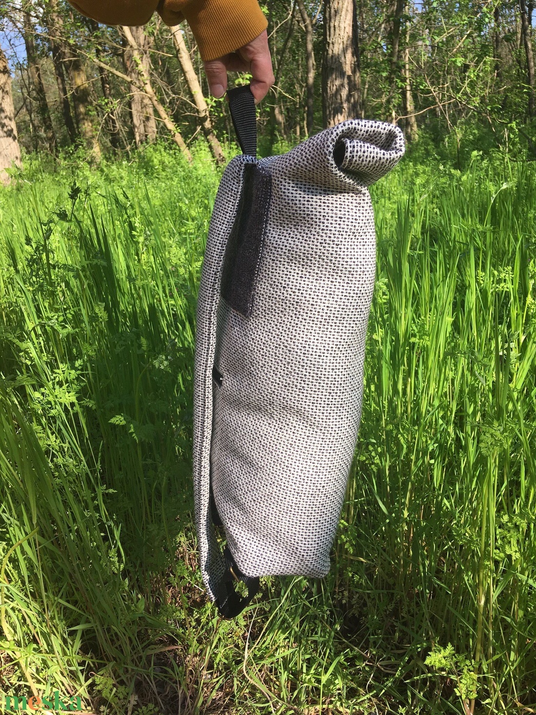 Textil vegán hátizsák - táska & tok - hátizsák - roll top hátizsák - Meska.hu Textil vegán hátizsák - táska & tok - hátizsák - roll top hátizsák - Meska.hu