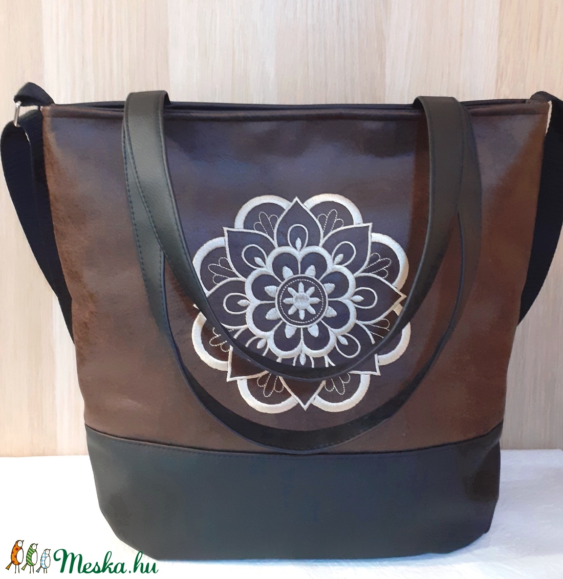 Mandala mintás táska -nagy méretű (4035 cm) - táska & tok - variálható táska - Meska.hu