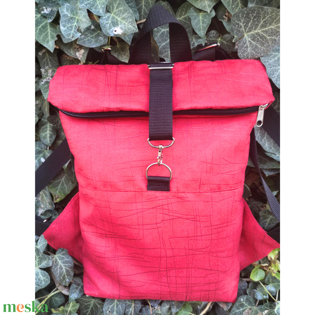 RE'A dizájn Autumn Red rolltop hátizsák S méret - táska & tok - hátizsák - roll top hátizsák - Meska.hu RE'A dizájn Autumn Red rolltop hátizsák S méret - táska & tok - hátizsák - roll top hátizsák - Meska.hu