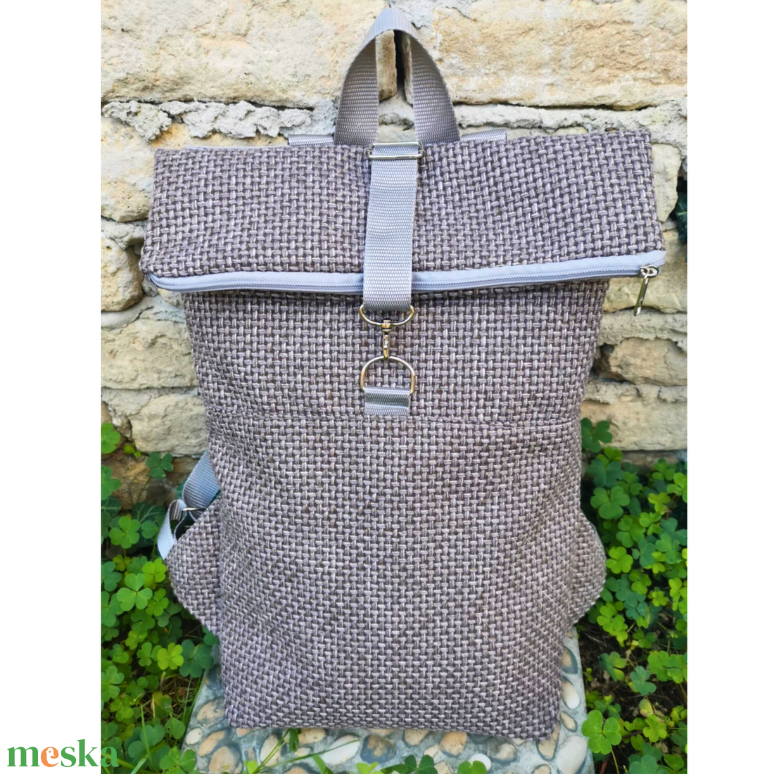 RE'A dizájn Gray Rubric rolltop hátizsák S méret - táska & tok - hátizsák - roll top hátizsák - Meska.hu RE'A dizájn Gray Rubric rolltop hátizsák S méret - táska & tok - hátizsák - roll top hátizsák - Meska.hu