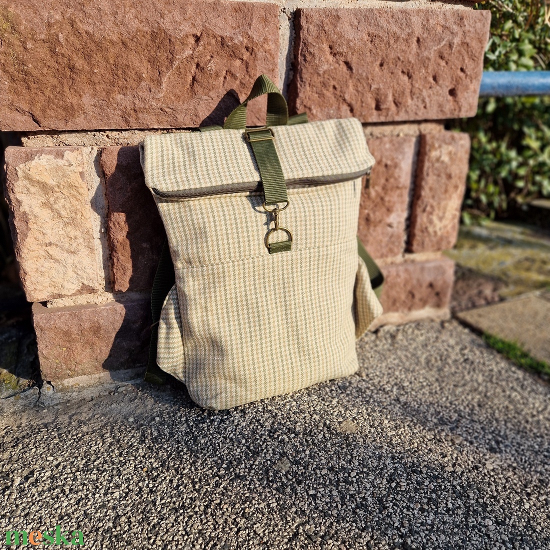 RE'A dizájn Houndstooth rolltop hátizsák S méret - táska & tok - hátizsák - roll top hátizsák - Meska.hu RE'A dizájn Houndstooth rolltop hátizsák S méret - táska & tok - hátizsák - roll top hátizsák - Meska.hu