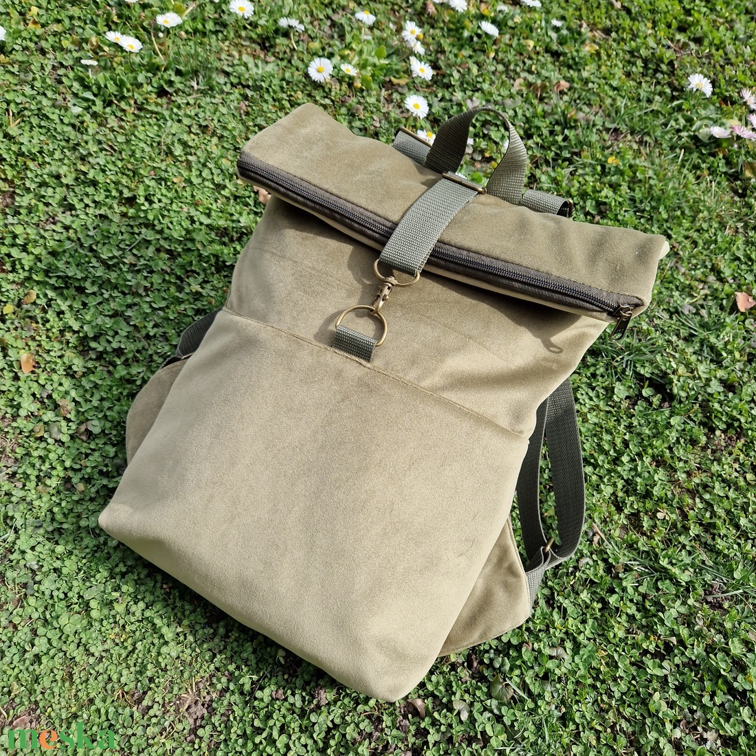 RE'A dizájn Moss rolltop hátizsák S méret - táska & tok - hátizsák - roll top hátizsák - Meska.hu RE'A dizájn Moss rolltop hátizsák S méret - táska & tok - hátizsák - roll top hátizsák - Meska.hu