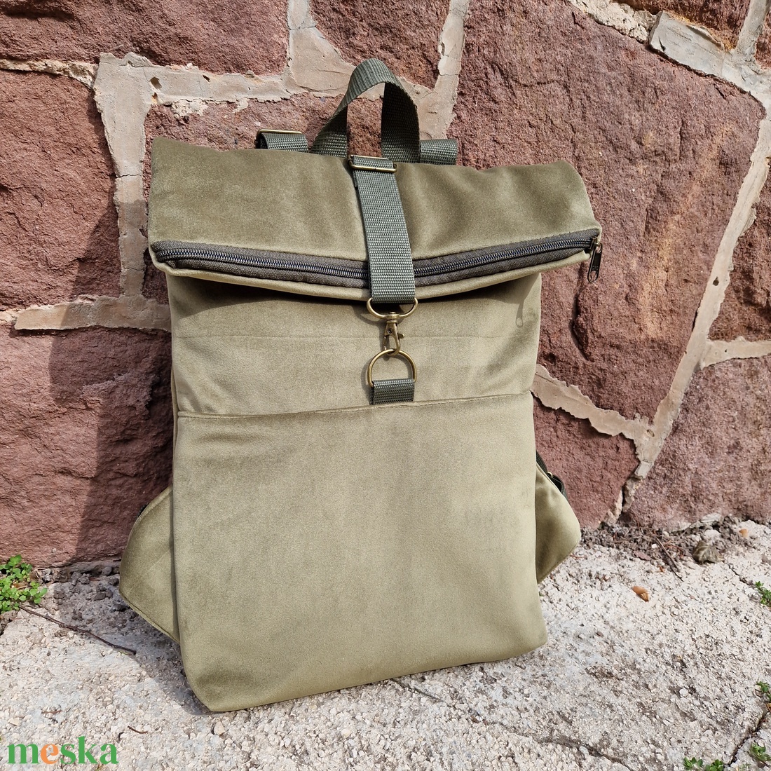 RE'A dizájn Moss rolltop hátizsák S méret - táska & tok - hátizsák - roll top hátizsák - Meska.hu RE'A dizájn Moss rolltop hátizsák S méret - táska & tok - hátizsák - roll top hátizsák - Meska.hu