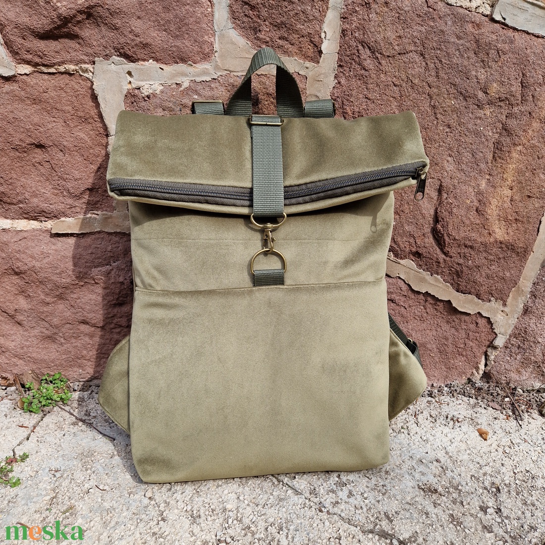 RE'A dizájn Moss rolltop hátizsák S méret - táska & tok - hátizsák - roll top hátizsák - Meska.hu RE'A dizájn Moss rolltop hátizsák S méret - táska & tok - hátizsák - roll top hátizsák - Meska.hu