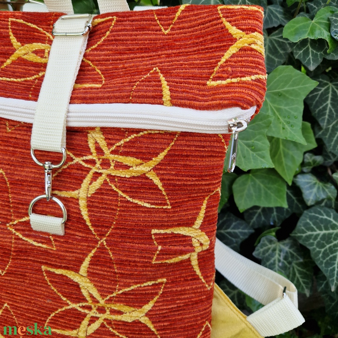 RE'A dizájn Fire Flower rolltop hátizsák S méret - táska & tok - hátizsák - roll top hátizsák - Meska.hu RE'A dizájn Fire Flower rolltop hátizsák S méret - táska & tok - hátizsák - roll top hátizsák - Meska.hu