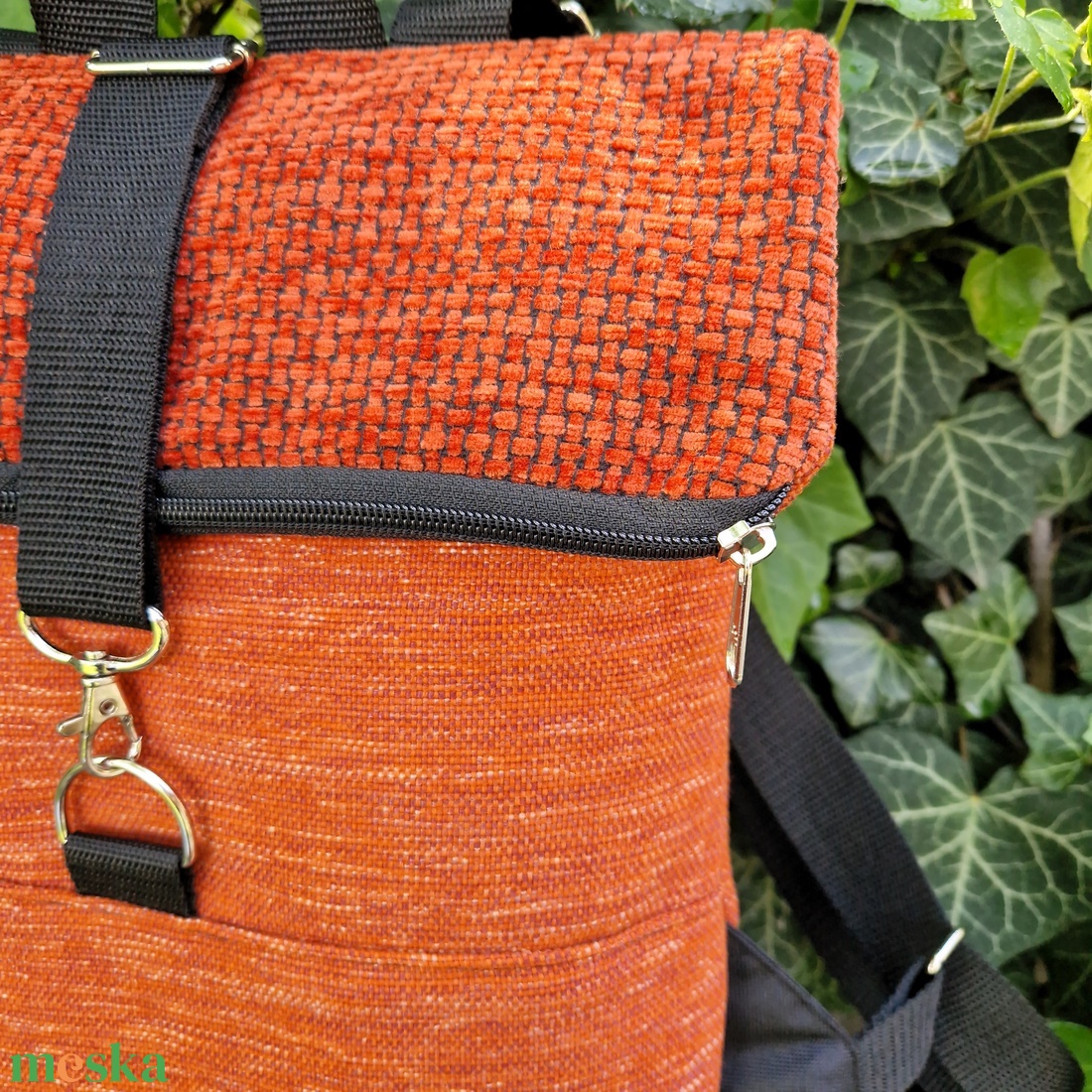 RE'A dizájn Brick Wall rolltop hátizsák  S méret - táska & tok - hátizsák - roll top hátizsák - Meska.hu