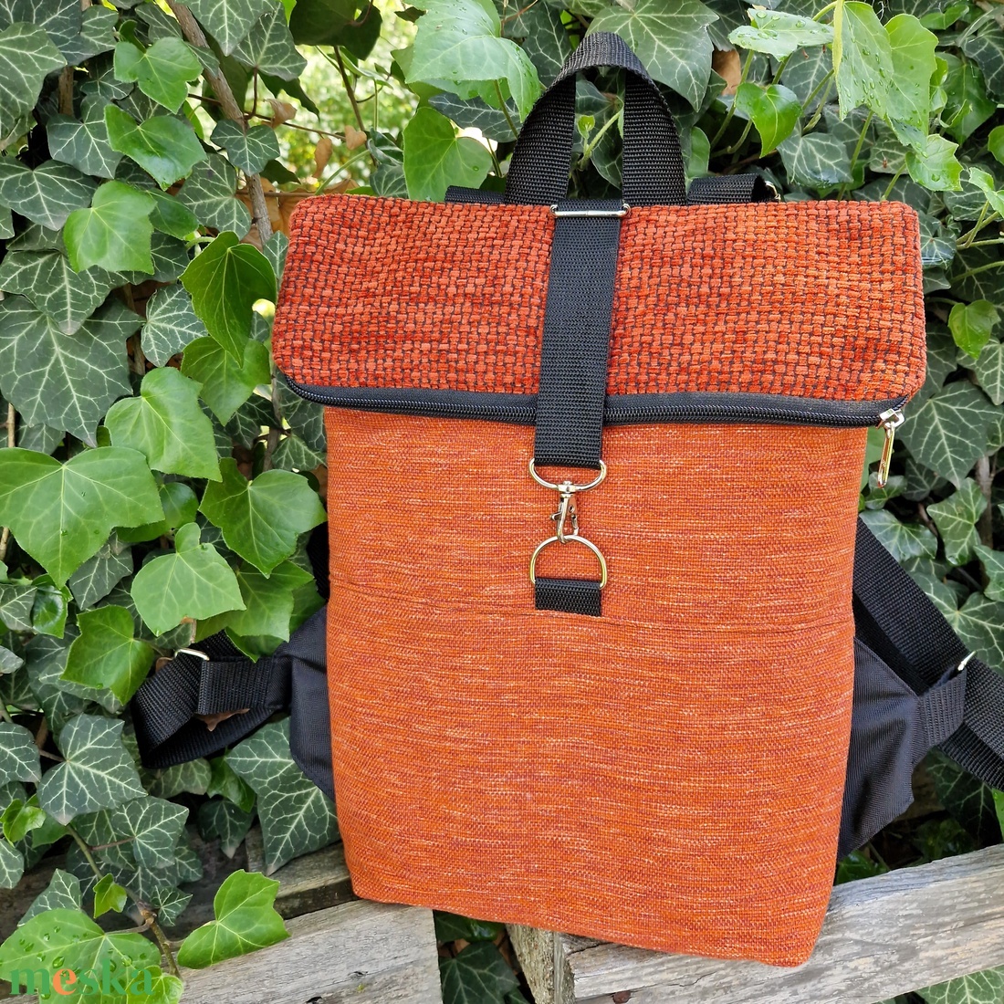RE'A dizájn Brick Wall rolltop hátizsák  S méret - táska & tok - hátizsák - roll top hátizsák - Meska.hu