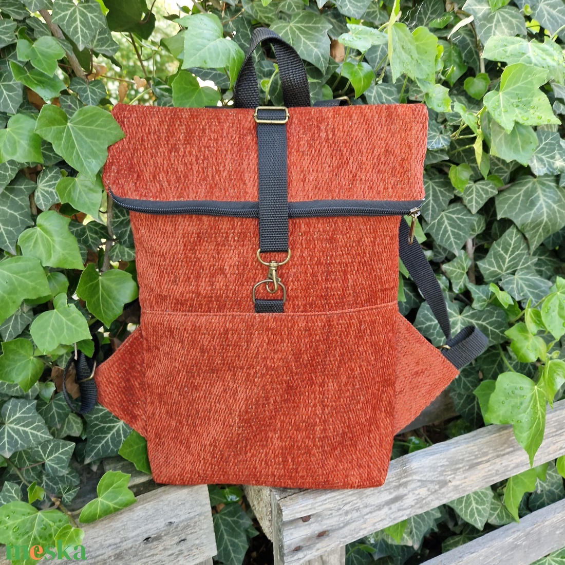 RE'A dizájn Rust rolltop hátizsák S méret - táska & tok - hátizsák - roll top hátizsák - Meska.hu RE'A dizájn Rust rolltop hátizsák S méret - táska & tok - hátizsák - roll top hátizsák - Meska.hu