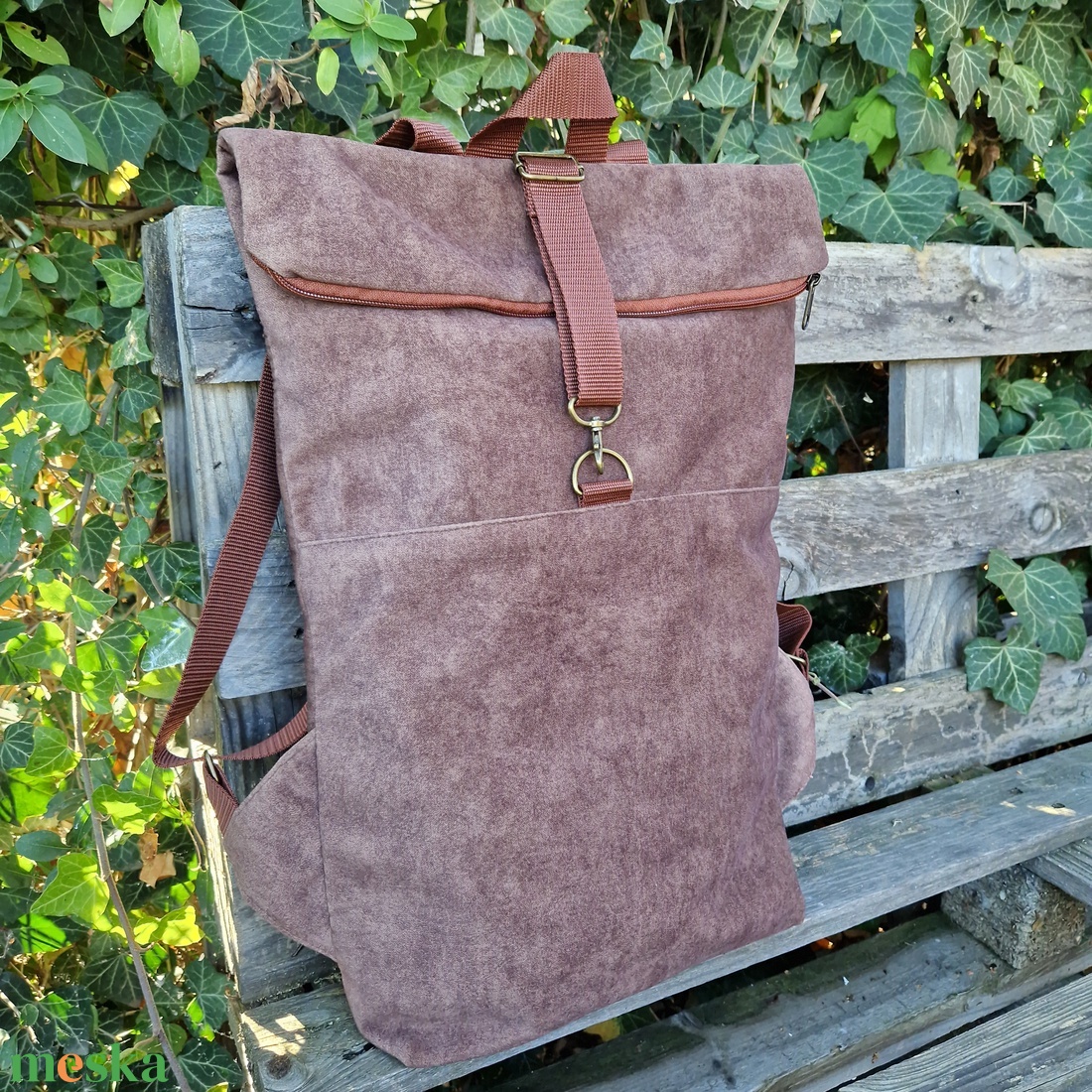 RE'A dizájn Autumn Brown rolltop hátizsák M/L közötti méret - táska & tok - hátizsák - roll top hátizsák - Meska.hu RE'A dizájn Autumn Brown rolltop hátizsák M/L közötti méret - táska & tok - hátizsák - roll top hátizsák - Meska.hu