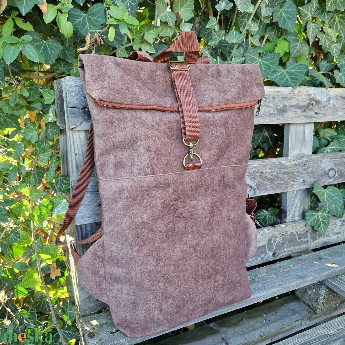 RE'A dizájn Autumn Brown rolltop hátizsák M/L közötti méret - táska & tok - hátizsák - roll top hátizsák - Meska.hu RE'A dizájn Autumn Brown rolltop hátizsák M/L közötti méret - táska & tok - hátizsák - roll top hátizsák - Meska.hu