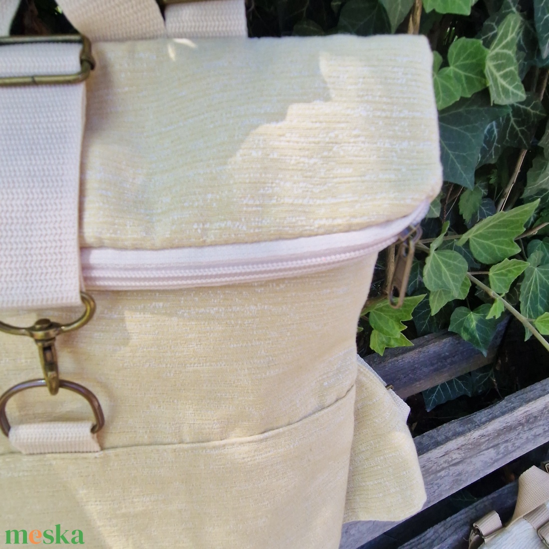 RE'A dizájn Desert Gold rolltop hátizsák  kisebb S méret - táska & tok - hátizsák - roll top hátizsák - Meska.hu