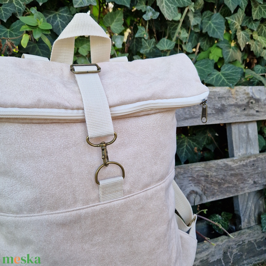 RE'A dizájn Sea Sand rolltop hátizsák  M/L közötti méret - táska & tok - hátizsák - roll top hátizsák - Meska.hu