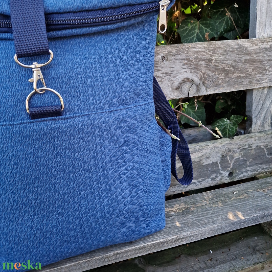 RE'A dizájn Blue Eyes rolltop hátizsák  S méret - táska & tok - hátizsák - roll top hátizsák - Meska.hu