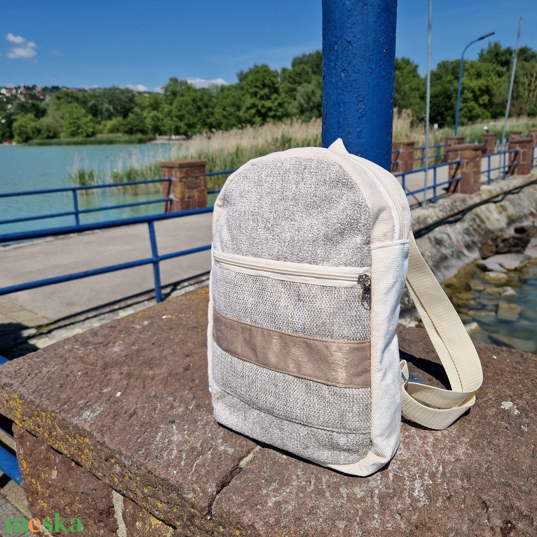 RE'A dizájn Gold Prosecco hátizsák - táska & tok - hátizsák - hátizsák - Meska.hu