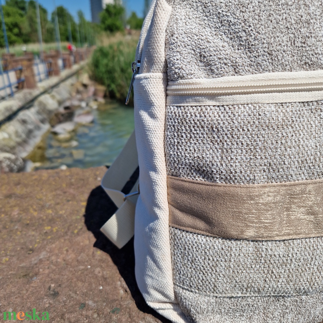 RE'A dizájn Gold Prosecco hátizsák - táska & tok - hátizsák - hátizsák - Meska.hu