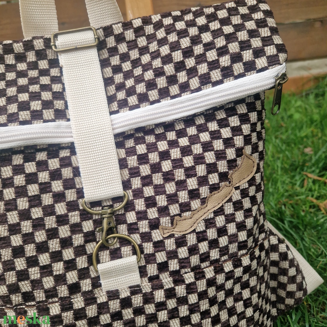 RE'A dizájn Retro Balaton rolltop hátizsák � S/M közötti méret - táska & tok - hátizsák - roll top hátizsák - Meska.hu