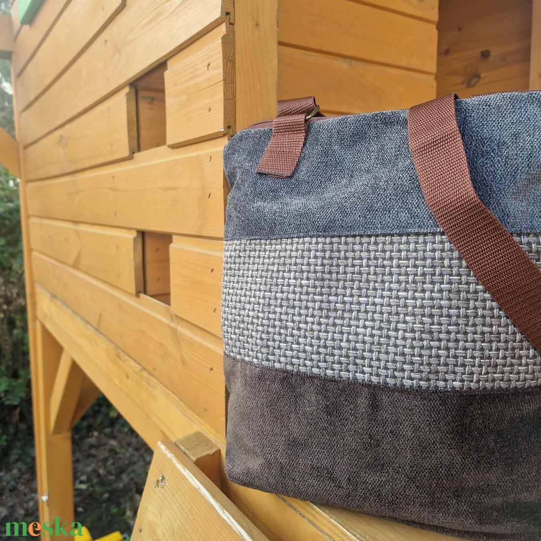 RE'A dizájn Rustic Coffee crossbody táska - táska & tok - kézitáska & válltáska - vállon átvethető táska - Meska.hu