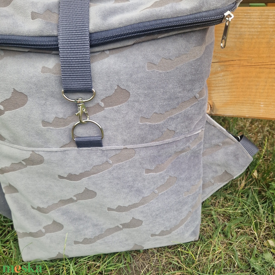 RE'A dizájn Szürke Full Balaton rolltop hátizsák � S méret - táska & tok - hátizsák - roll top hátizsák - Meska.hu