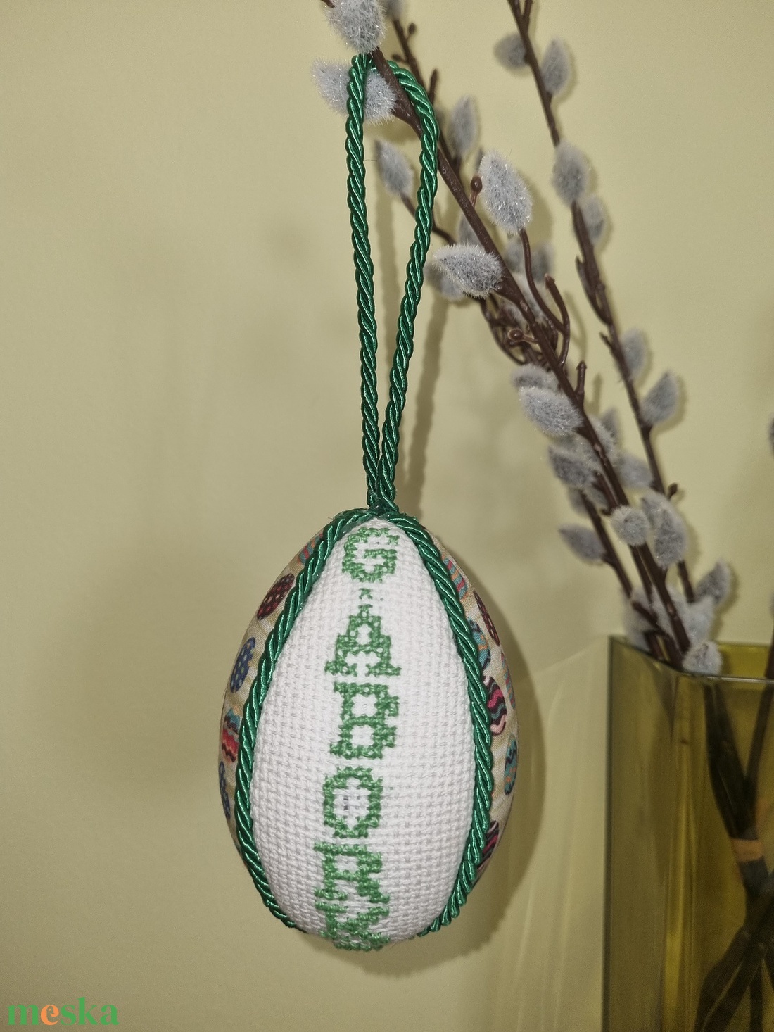 Húsvéti tojásdísz - otthon & életmód - dekoráció - fali és függő dekoráció - függődísz - Meska.hu