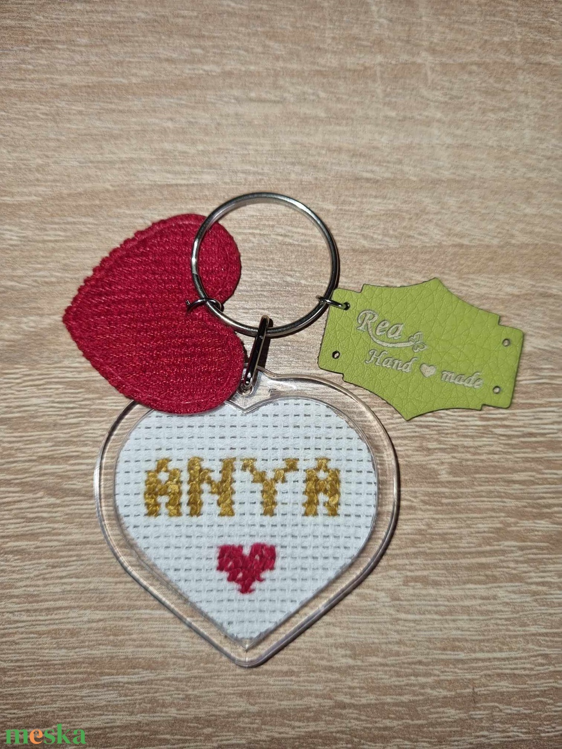 Anyák napi szivecske kulcstartó  - táska & tok - kulcstartó & táskadísz - kulcstartó - Meska.hu